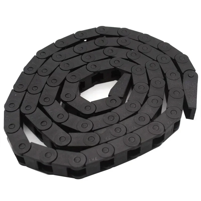 Cable Chains 18x18 18x25 18x37 18x50 Mm Bridge Semi-enclosed Plastic Towline Transmission Drag Chain for Machine