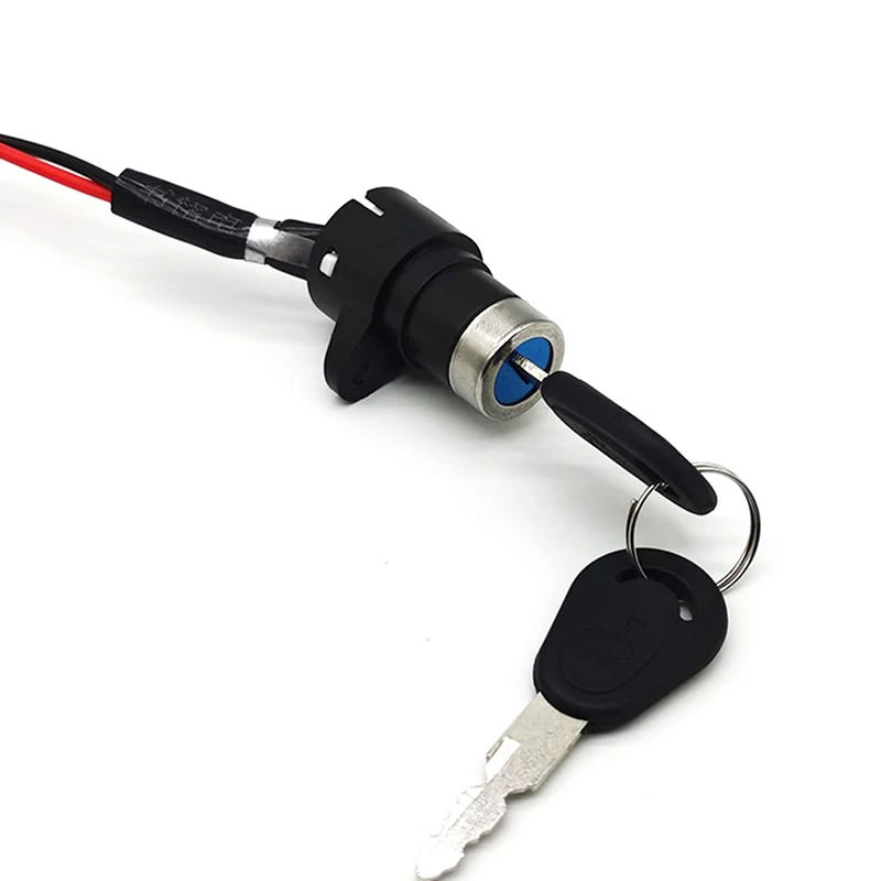 1PCS ATV Ignition Key Switch Universal 2 Wires Ignition Keys Start Switch Lock Key