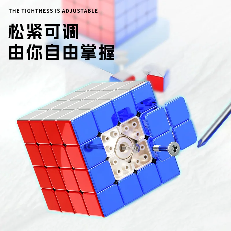 SengSo 5x5 cubo galvanizado 4x4x4 cubo 4x4x4 5X5x5 cubo brillante juguete rompecabezas de velocidad de alta gama