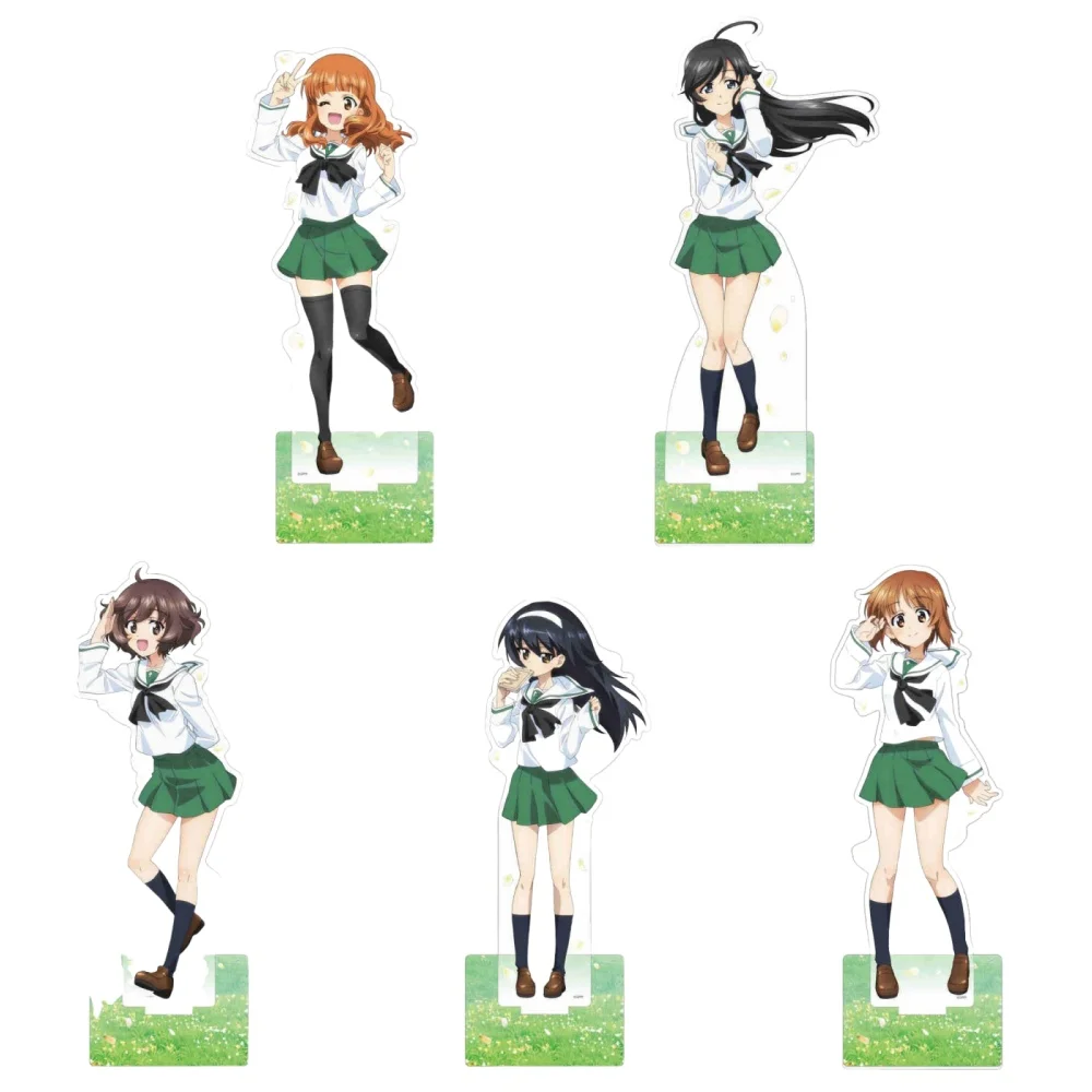 Anime Fans Gifts GIRLS und PANZER The Movie Sailor suit Superstar HD Figurel Acrylic Stand  PVC Desktop decoration About 15cm