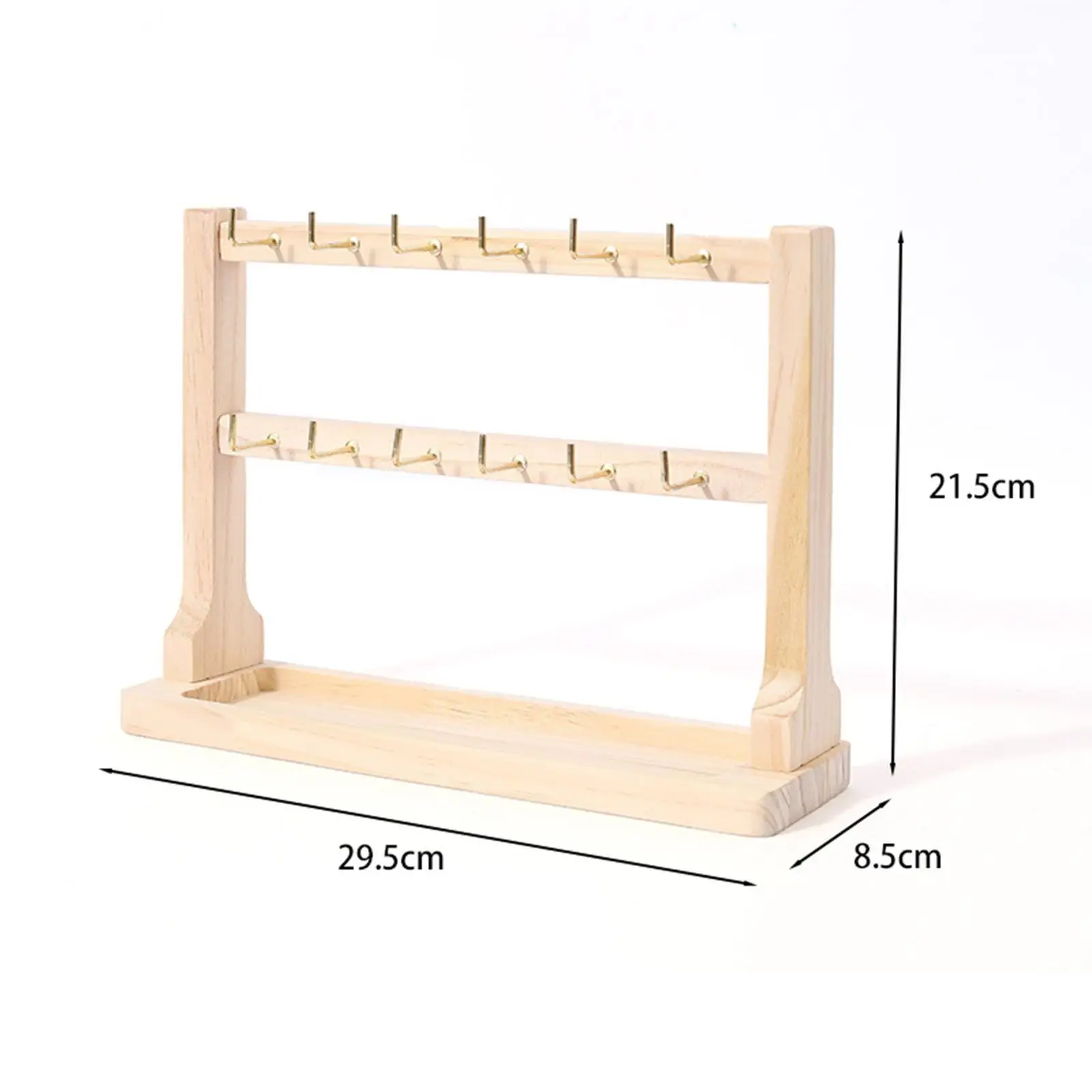 jewelry-display-rack-with-tray-and-hooks-wooden-multi-tier-holder-for-necklaces-bracelets-earrings-rings-watch-dresser-top