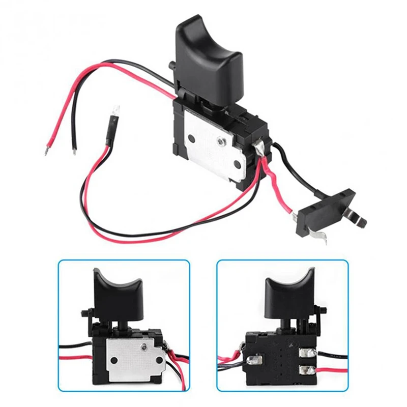 DC7.2-24V Electric Drill Switch Cordless Drill Speed Control Button Trigger Light Power Tool Parts for Bosch Makita