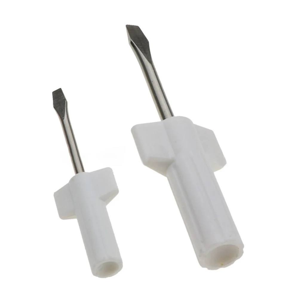 2Pcs Domestic Sewing Machine Screwdriver Set Repair Tools Big Small Flathead DIY Sewing Supplies White Hand Tools Accessory