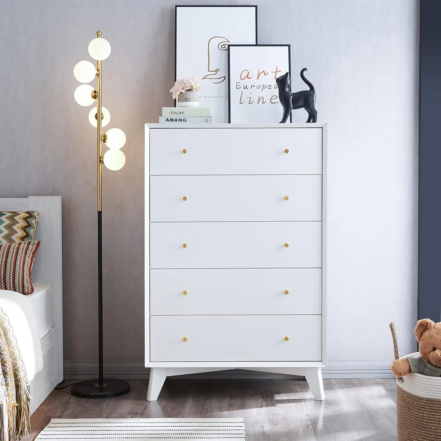 5 Drawer Dresser for Bedroom, 48