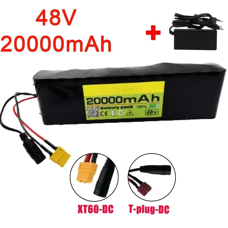 

48V 20Ah 13S2P rechargeable lithium battery pack 20000mAh battery, suitable for electronics