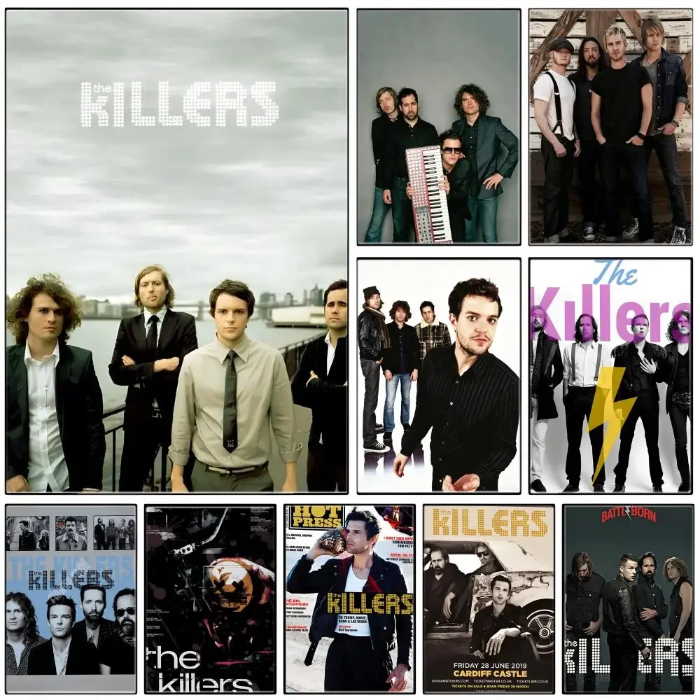 Singer T-Thes Killers Poster Self-adhesive Art Waterproof Paper Sticker Coffee House Bar Room Wall Decor