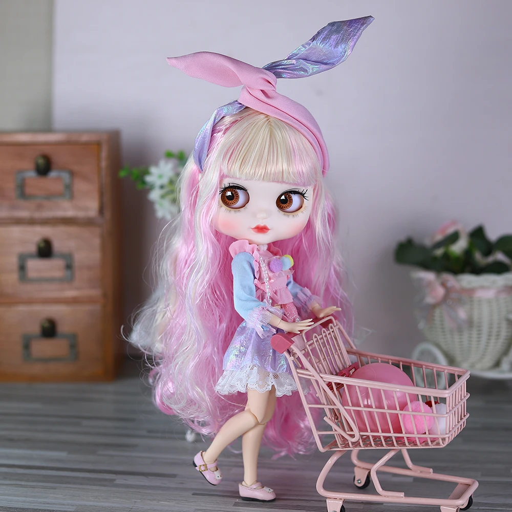 ICY DBS Blyth Doll 1/6 Joint 30cm White Skin Cute Fat Face Fashion Set Doll BJD Toy Gift