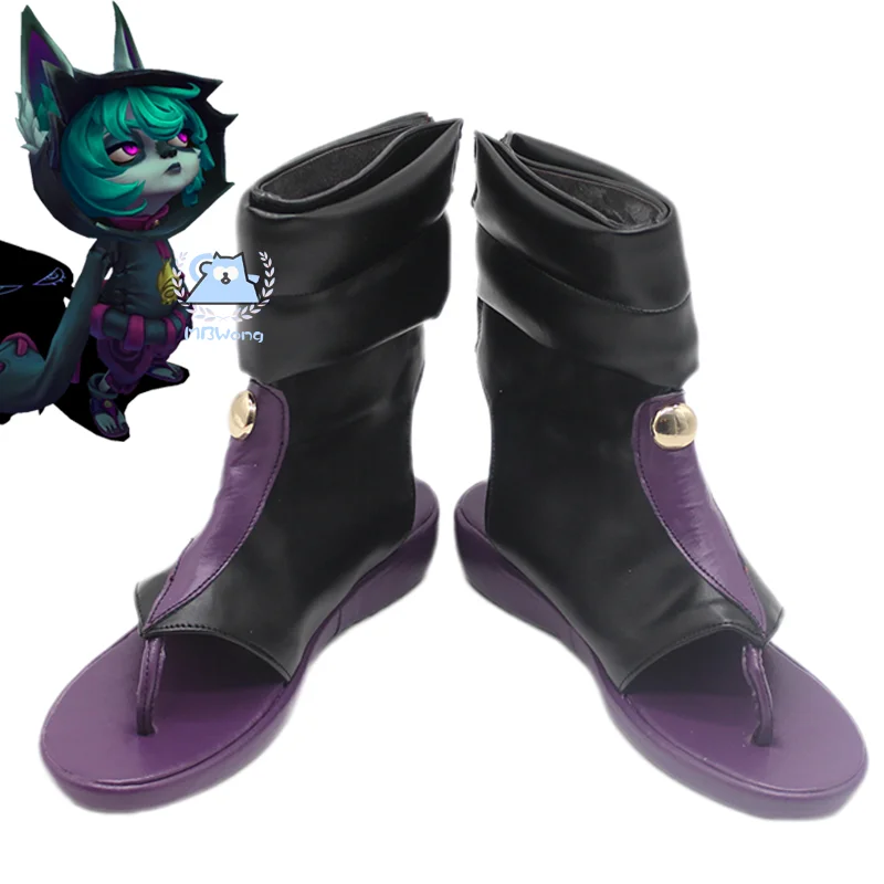 

Игра LOL The Gloomist Vex, обувь для косплея, Vex, маленькая жарка для Хэллоуина, Рождества, для взрослых, женщин и мужчин, реквизит на заказ