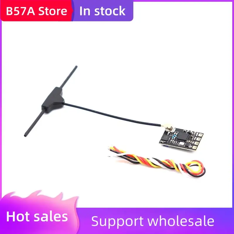 

B57A Receiver For ELRS 2.4G 915M High Refresh Rate Long Range Performance With Antenna For FPV Racing Drone