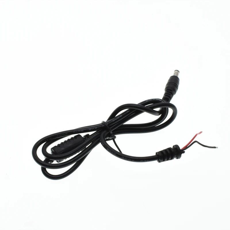 1pc Adapter Output Power Cord DC Male Plug Cable 2.5*0.7/3.5*1.35/4.0*1.7/5.5*2.1mm  with 100cm Cable