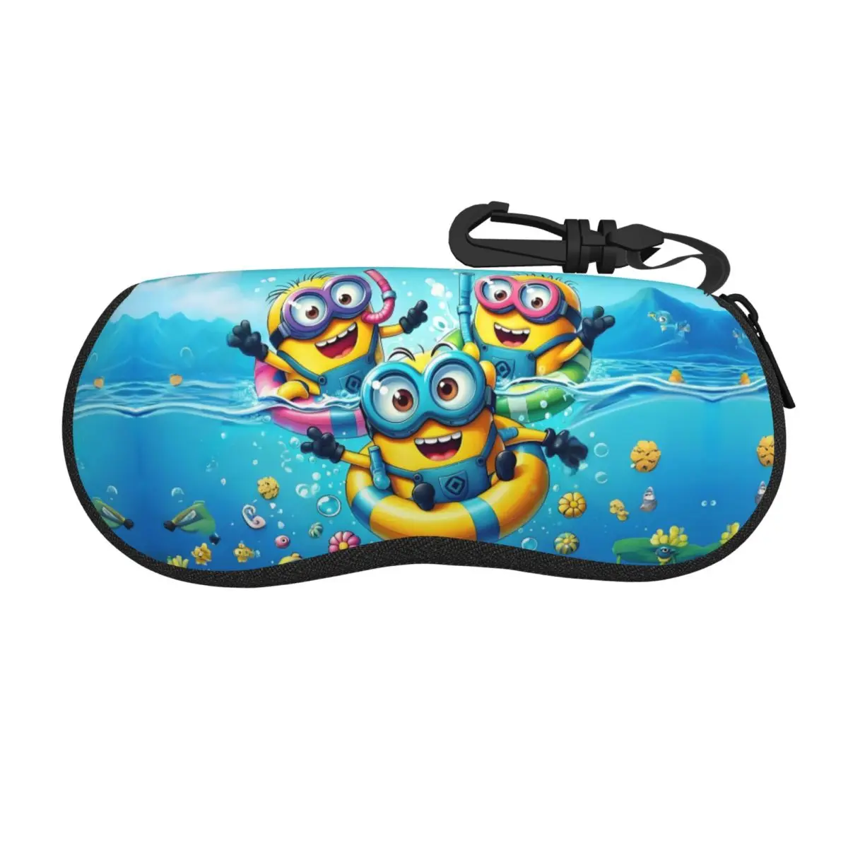 

Custom Cartoon Minions Shell Glasses Case Unisex Travel Anime Film Cute Eyeglasses Case Sunglasses Protector Box