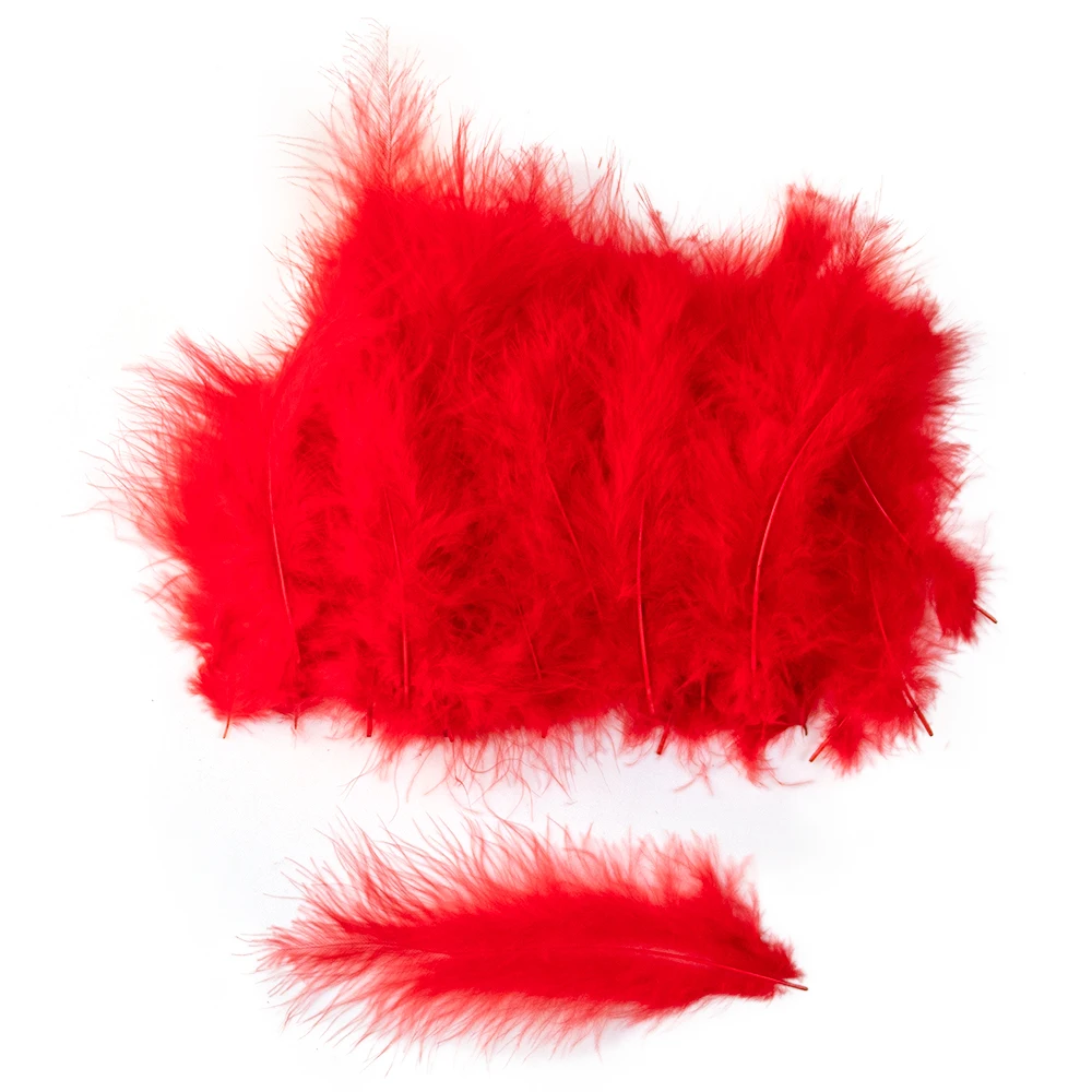 50pcs Colorful Turkey Marabou Feathers 10-15CM Fluffy Feathers for Crafts Wedding Party Clothing Accessories Jewelry Decoration