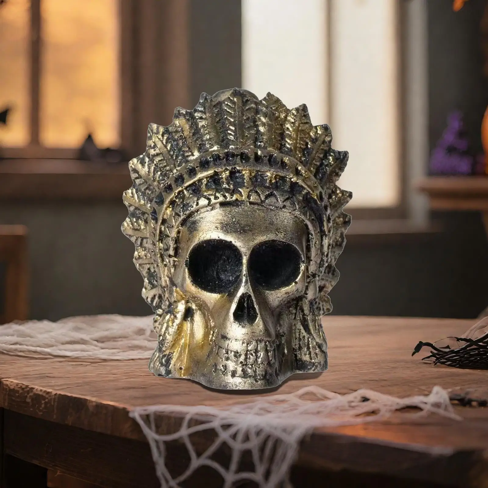 Aztec Death Whistle Halloween Scary Sound Prop Unique Weird Decor for Horror Parties Pranks Collectibles Gift for Adults Teens