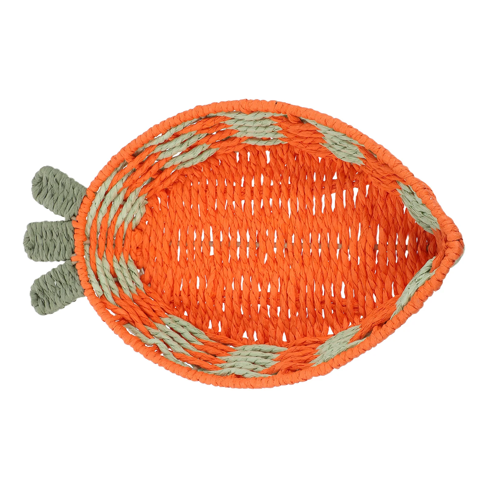 

Fruit Shaped Woven Produce Basket Handcrafted Paper Rope Kitchen Counter Storage Breathable Vegetable Fruit Basket For Home