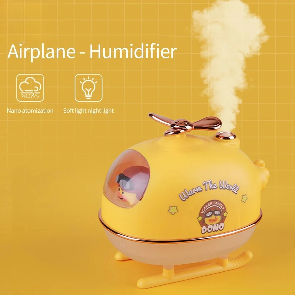 

Креативный вертолет, мини-увлажнитель воздуха для офиса, дома, комнаты, ароматический ультразвуковой спрей, милый любимый настольный увлажнитель, ароматерапия