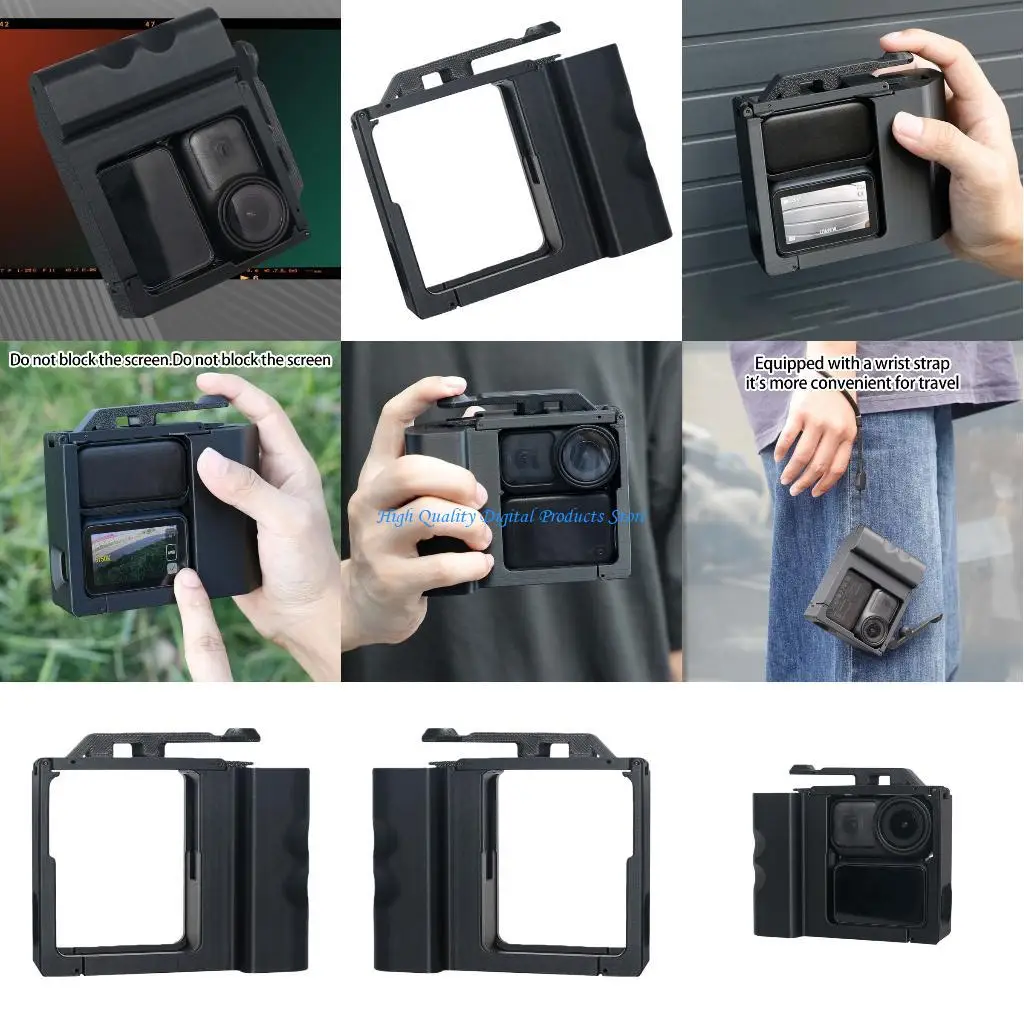 

U2JE Printing Street Grip Vlog Holder Combo Camera Grip Holder For Action Camera
