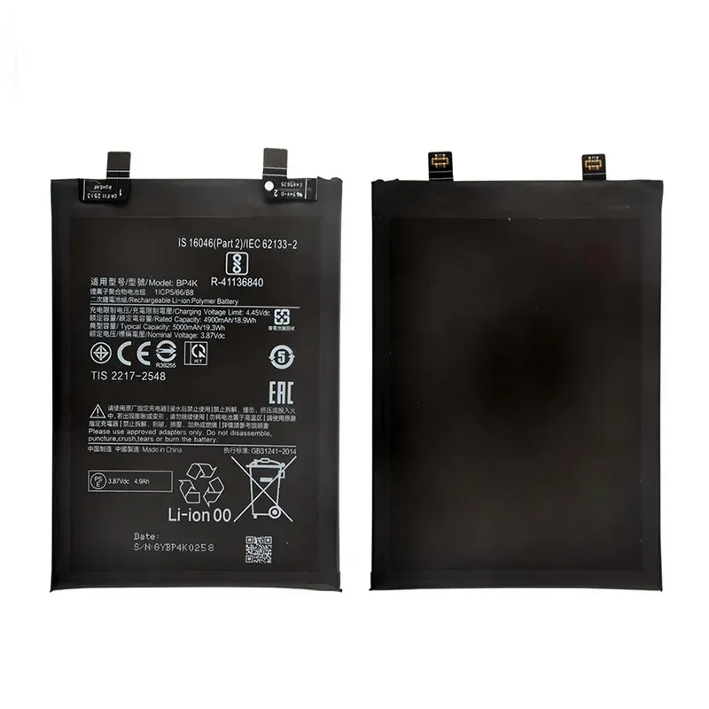 2024 years Brand New  BP4K 5000mAh  For Xiaomi Redmi Note 12 Pro / Note 12T/ poco X5 pro Phone Replacement Batteries