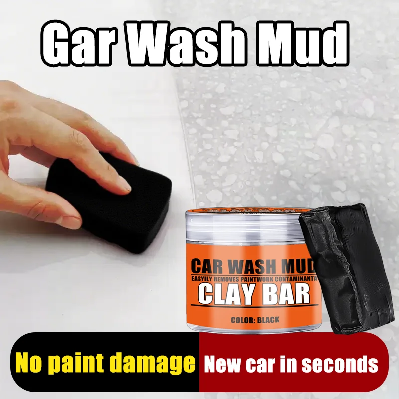 KJM Car Wash Clay Bar Mud, Auto Detailing Cleaning Clay for Removing Contaminants, Overspray and Industrial Fallout