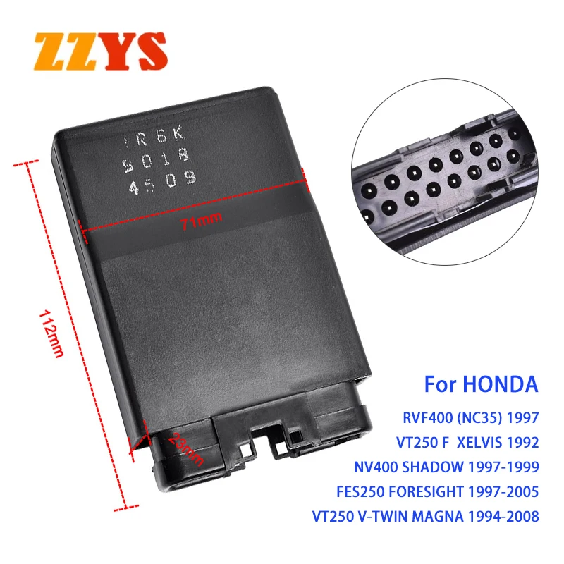 

Motorcycle Digital lgnition CDI Unit For HONDA RVF400 1997 NV400 FES250 1997-2005 VT250 1994-2008 VT250F RVF/NV 400 FES/VT 250 F