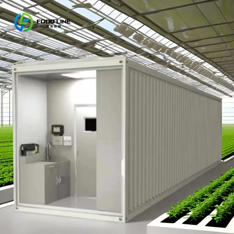 Customized Commercial Intelligent Control Hydroponic Container Plant Factory PVC Vertical Agriculture Greenhouse