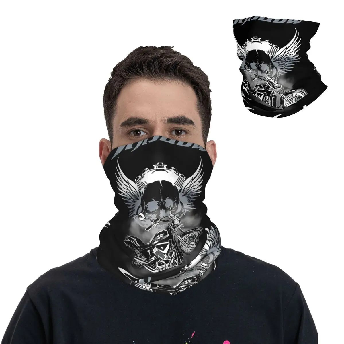 Lenço Unisex Classic Rider para Adulto, Choppers Costa Oeste, Bandana Pescoço Gaiter, Envoltório de Motocross, Multi-Uso Balaclava, Ciclismo, Sombra 600