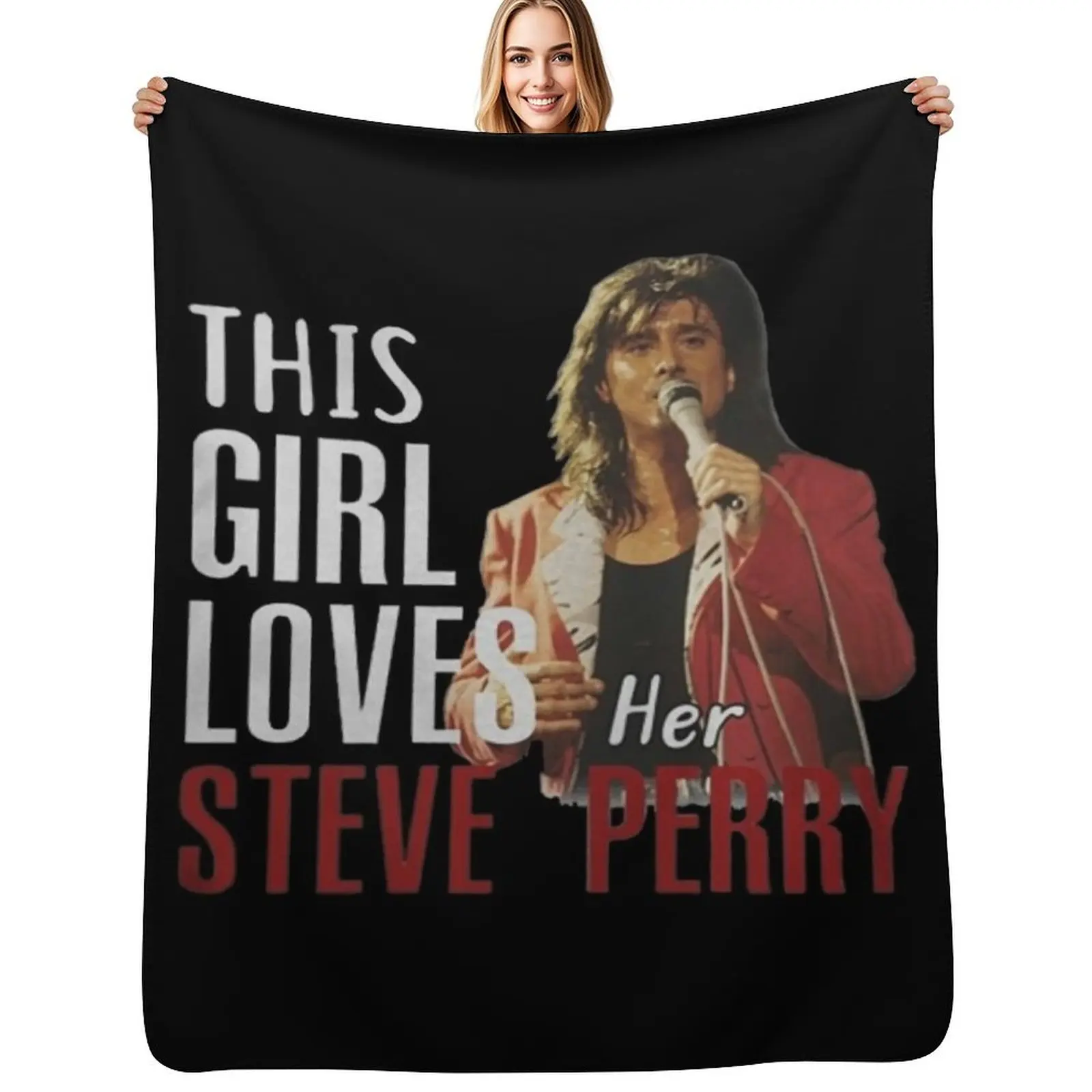 This Girl Loves Her Throw Blanket Bed covers Hairys For Decorative Sofa Retros Tourist Blankets