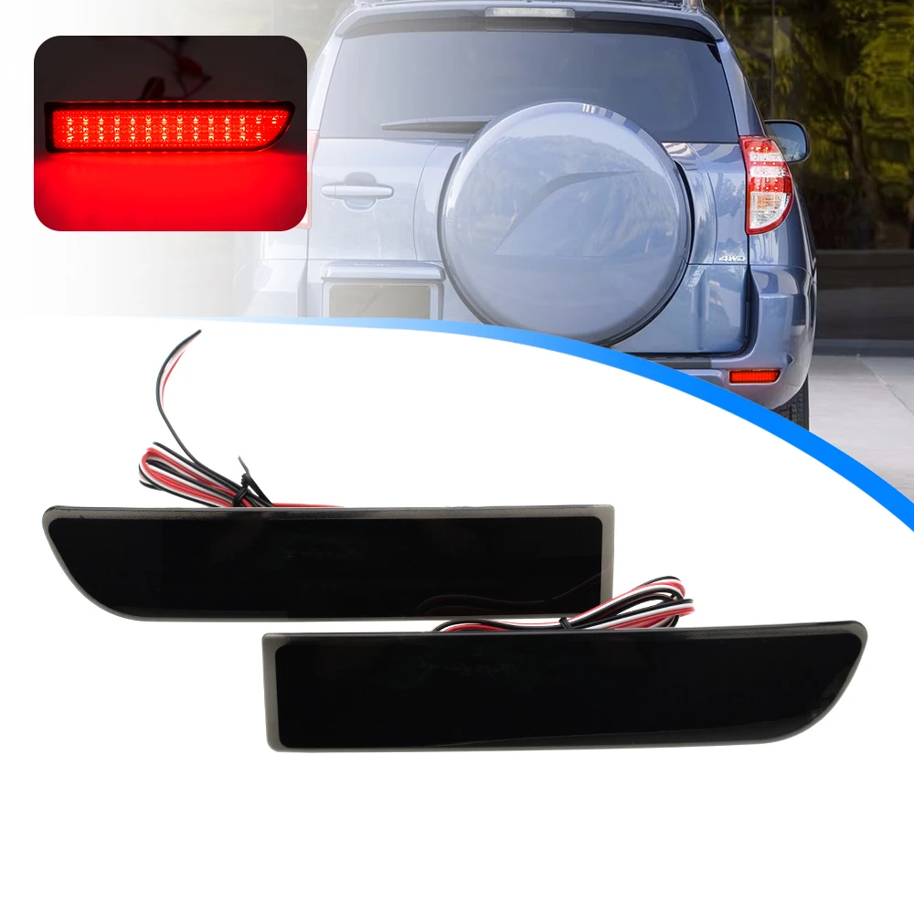 2PCS LED rear bumper reflecter stop Light For Toyota Avensis RAV4 Scion xD Estima Alphard Corolla rear stop light brake light