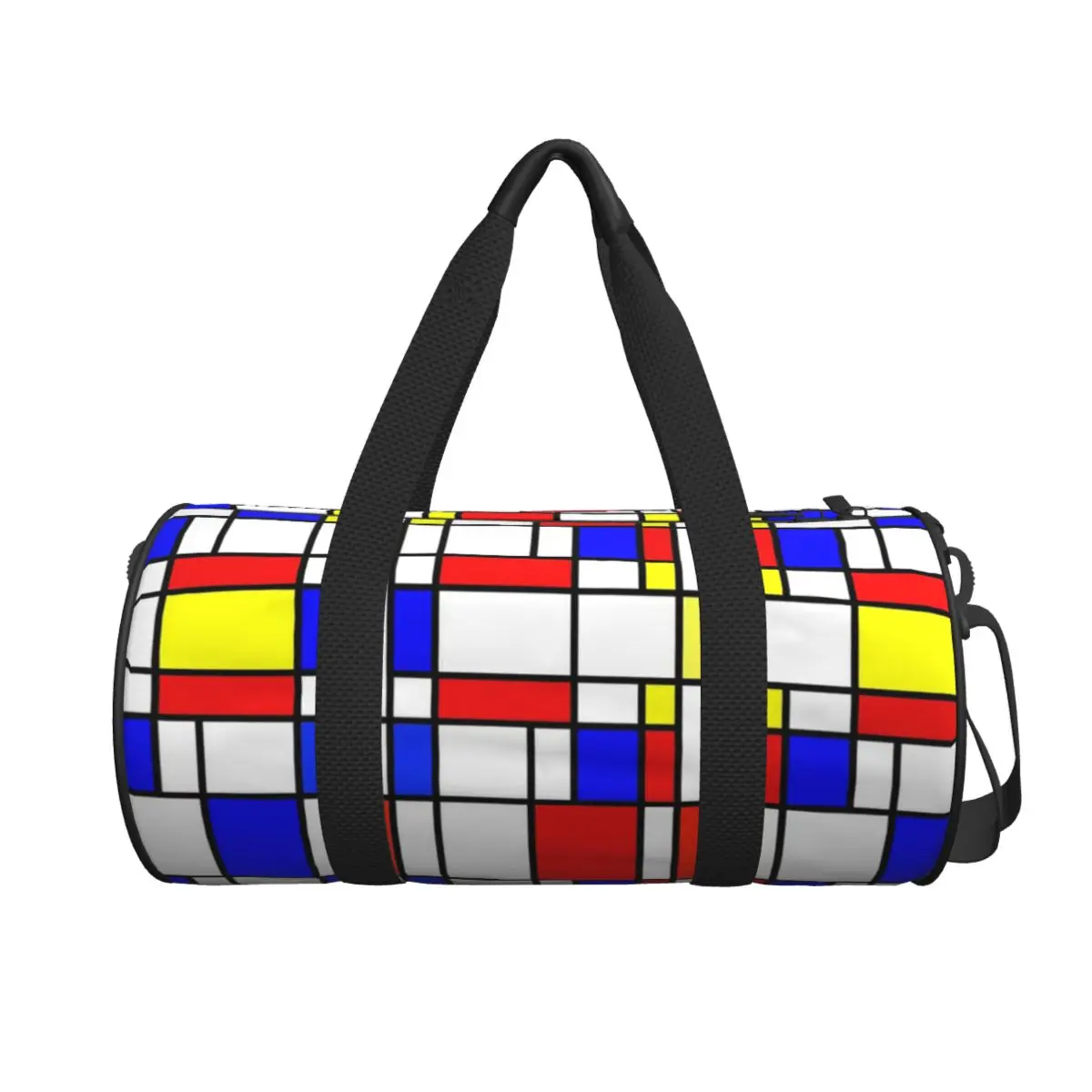

Большая спортивная сумка Piet Mondrian De Stijl, многофункциональная дорожная сумка Duffle, сумки для фитнеса