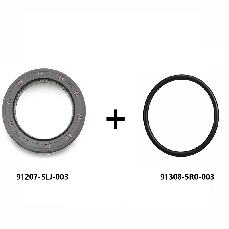 10pcs 91308-5R0-003 is suitable for Honda O-ring 35.2X2.4 cylinder block sealing ring+91207-5LJ-003 oil seal
