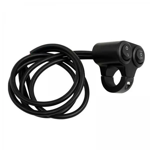 12 Volt Motorcycle Handlebar Switch Double Separation Waterproof on Off Button for Headlight Fog Lamp 22mm