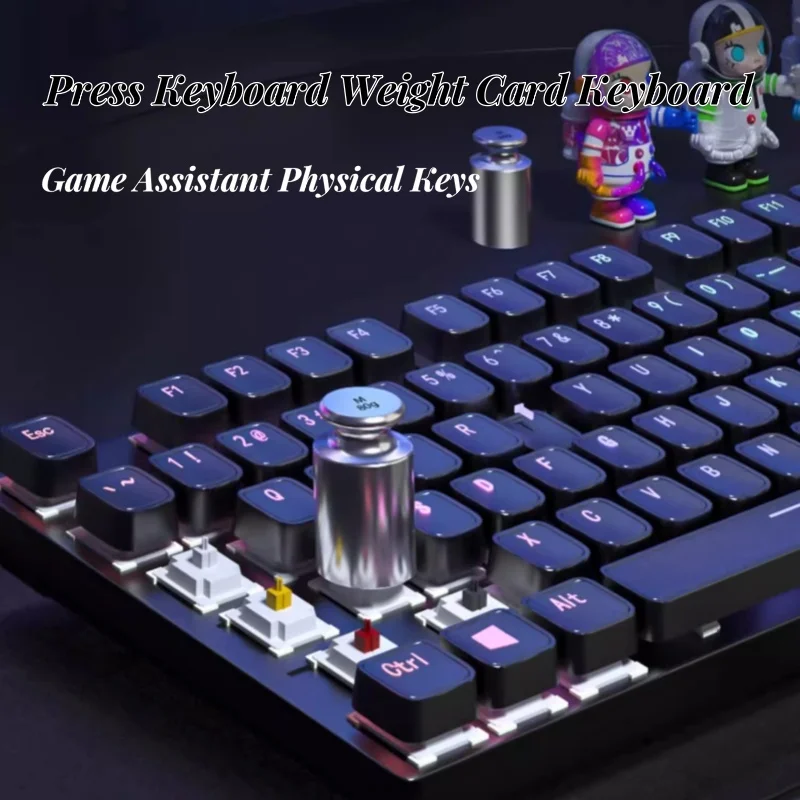 Press Keyboard Weight Card Keyboard Automatic Press Device Game Assistant Physical Keys Multi Keyboard Multi Axis Game Afk