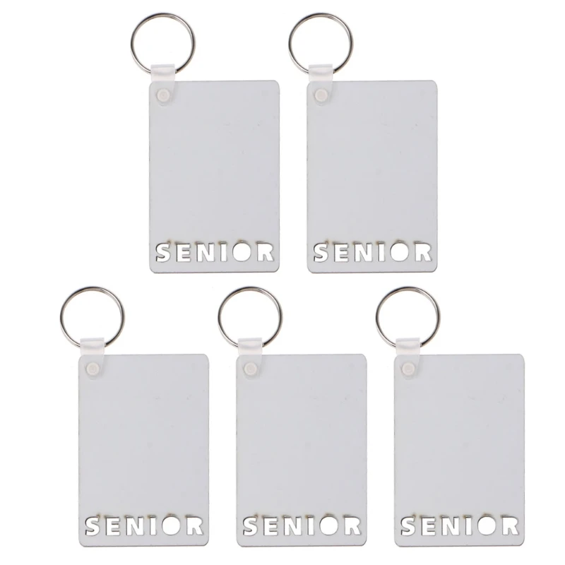 Sublimation Blank Keychain Heat Transfer Keychain Printed MDF DIY Blank Keychain with for Key Rings for Present Making