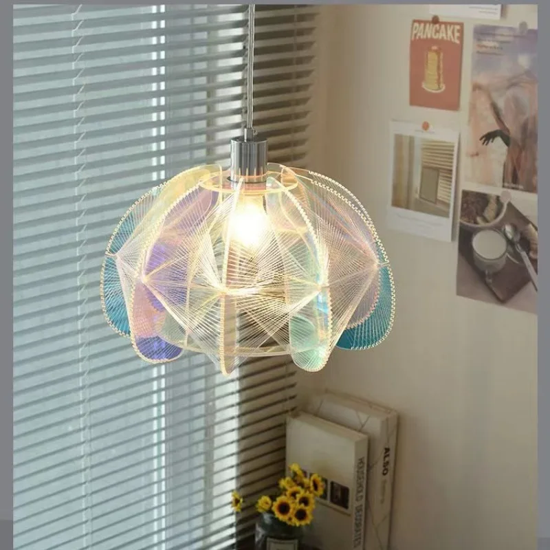 Pumpkin Shaped Pendant Light Modern Minimalist LED Pendant Lamp Dining Room Bedroom Study Home Decor Lighting Fixture Chandelier