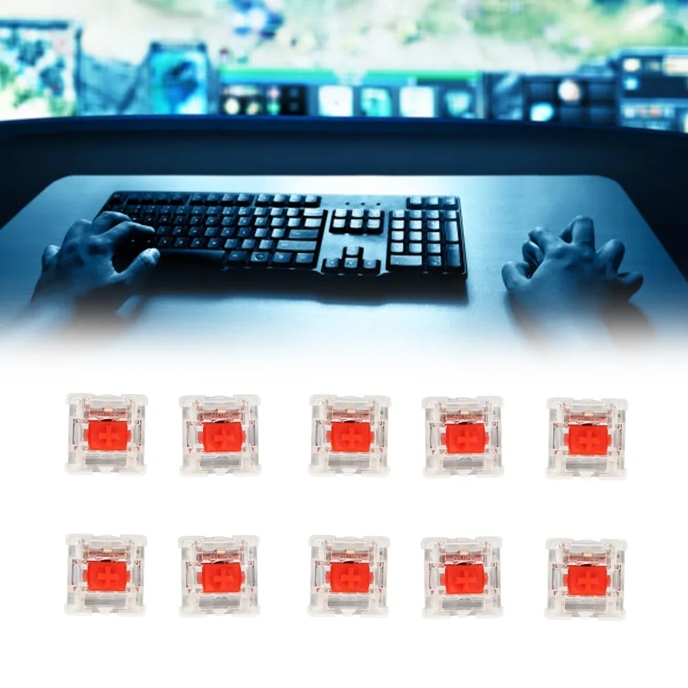 Replaceable 3 Pin Mechanical Keyboard Switch Dustproof Clear Housing universal joint Replacement Switches Keyboard Modding