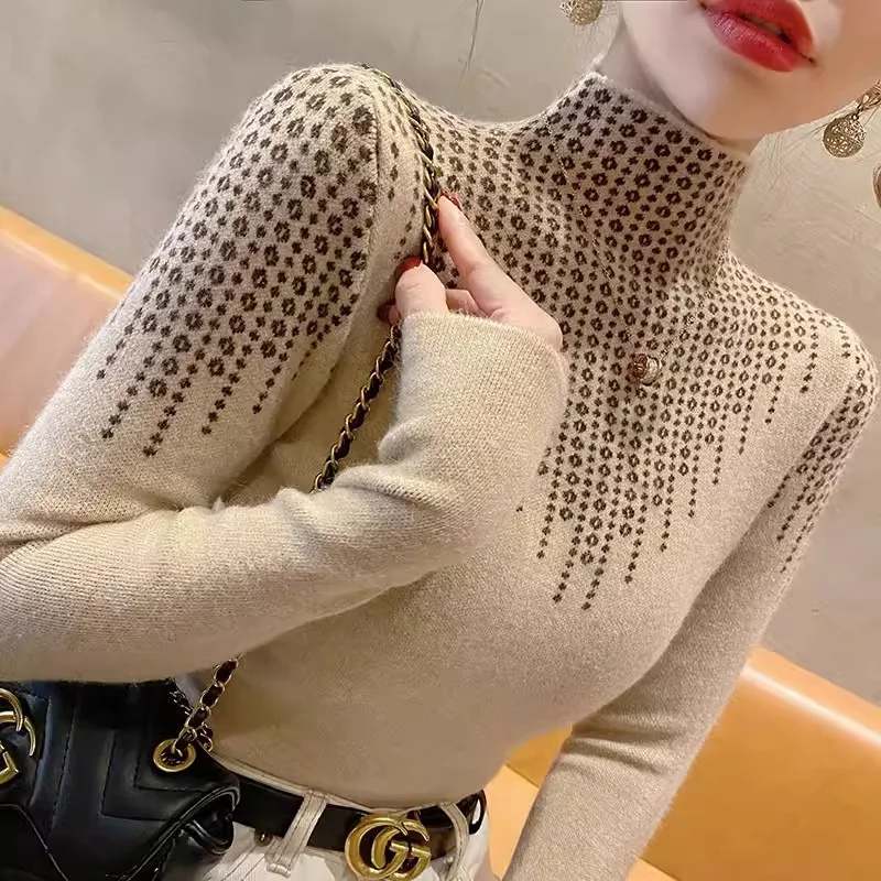 Frauen Jumper Frühling Herbst Langarm Grundlegende Pullover Chic Beiläufige Dünne Gestrickte Tops Mode Pendeln Weiche Strickwaren