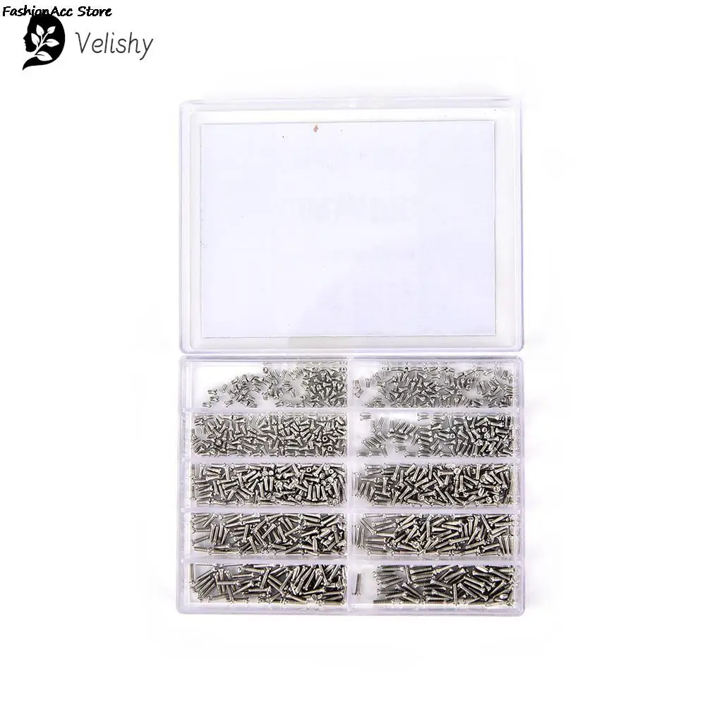 1000pcs/set Assorted Screws For Watch Clock Eye Glasses Watchmaker Repair Part Tool 100% Brand New