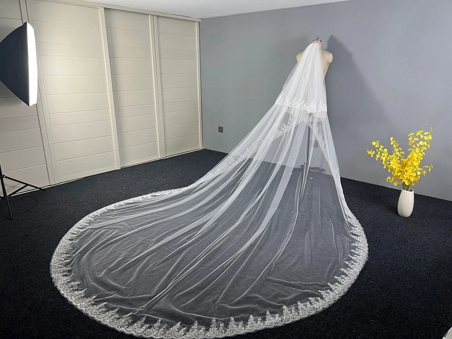 Marfim Duas Camadas Véus De Casamento, Bridal Veil Acessórios, Casamento Da Noiva, Branco, Nova Chegada