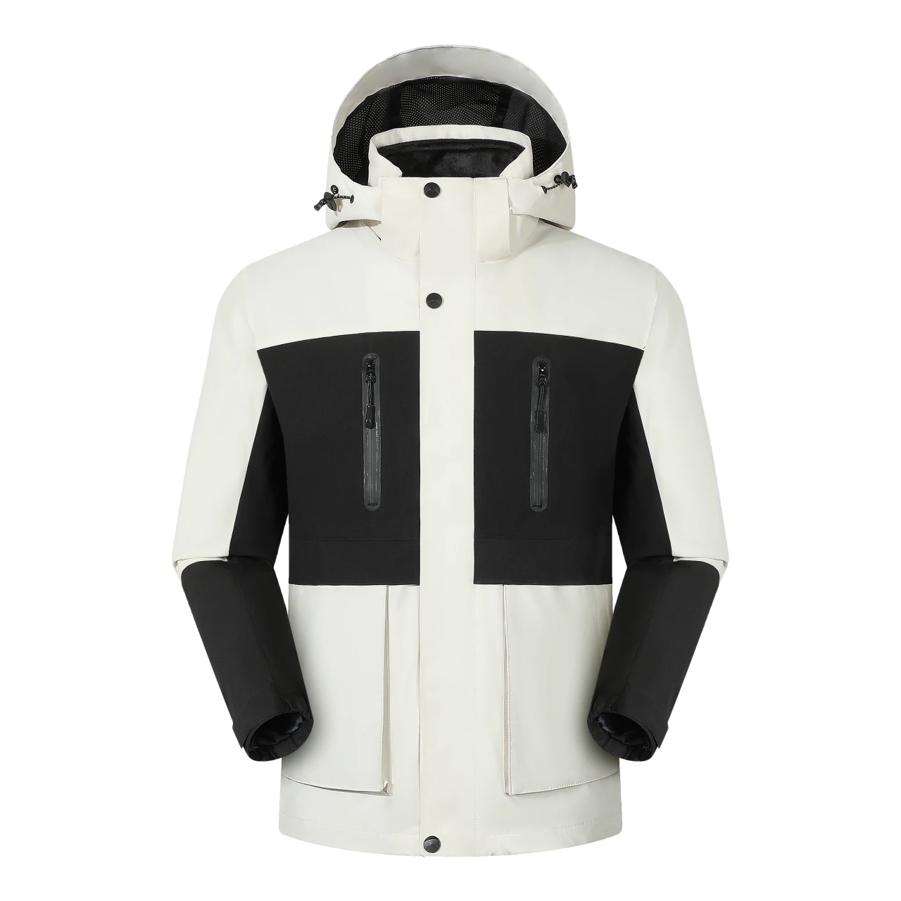 Men's Three In One Jacket Autumn Winter Parka Coat Windproof And Warm Lining Windbreaker Detachable Hood Coat