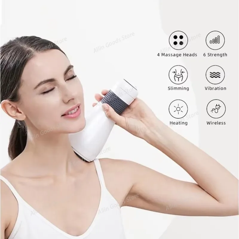 Handheld Body Shaping Massager, Vibration Body Massage Machine, Full Body & Abdominal Kneading massage Device Portable Design