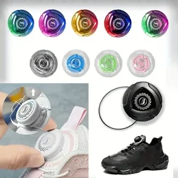 1 par de cordones de zapatos giratorios de alambre de Metal con hebilla automática para zapatillas de deporte cordones de zapatos sin atar cordones de bloqueo rápido para mujeres y hombres nuevo