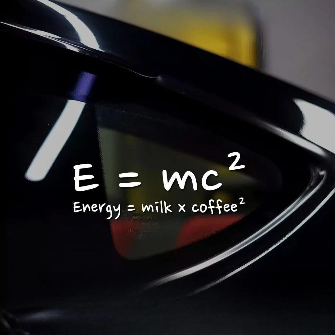 

Забавная наклейка на автомобиль с надписью «Milk × Coffee ²» и энергетической формулой, креативная наклейка на автомобиль с E = mc², декоративная наклейка