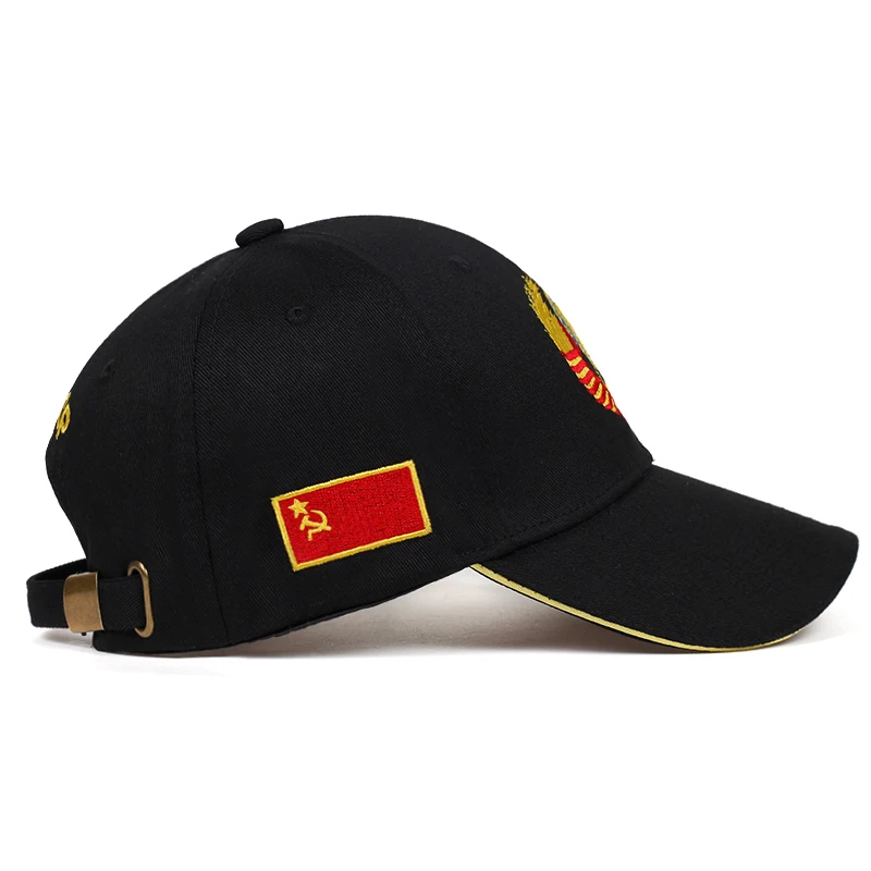 High quality CCCP national emblem Baseball Cap 100%Cotton snapback caps Adjustable Sun Hat Outdoor Visor Hats