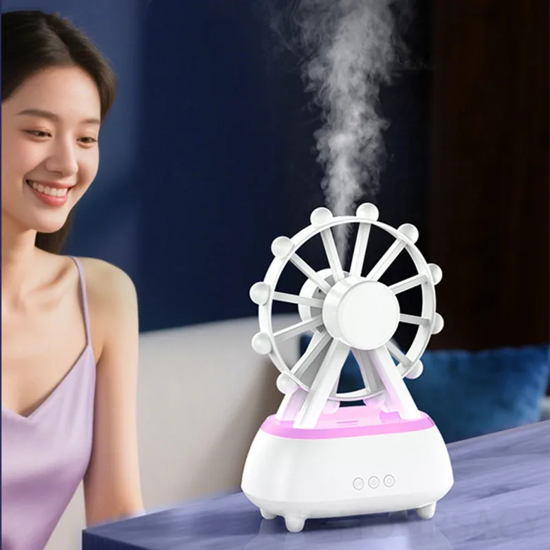 

Дизайн колеса обозрения, аудио HIFI, стерео Bluetooth-динамик, украшение для рабочего стола, машина для ароматерапии с эфирным маслом, 7-цветный увлажнитель воздуха