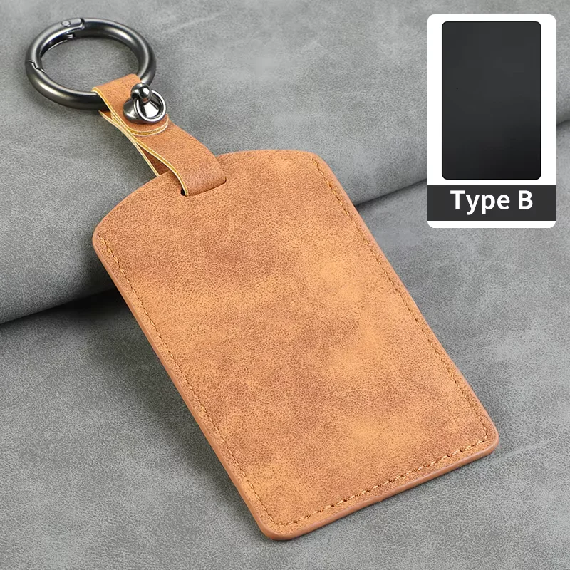 Car Remote NFC Key Case Full Cover Fob Leather Protector Shell For Genesis GV60 Card 2023 Pure Electric G80 Keychain Accessories