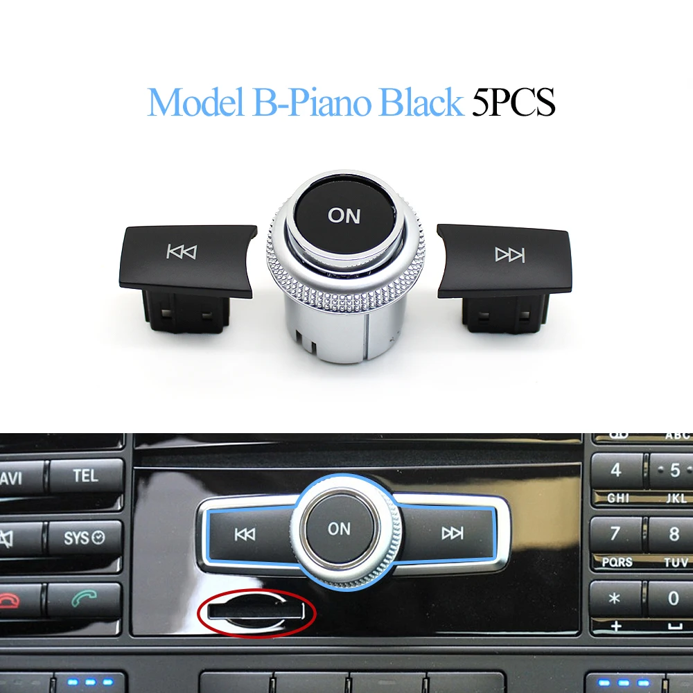 B Piano Black 5PCS