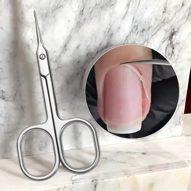 Nożyczki do skórek paznokci ostre zakrzywione trymer usuwający martwy naskórek Manicure Clipper Pedicure Cutter profesjonalne narzędzia do zdobienia paznokci