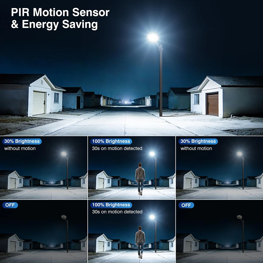 Solar Powered Outdoor Yard Light UFO Solar Charging Courtyard light Automatic On/Off from Dawn to Dusk source With Motion Sensor