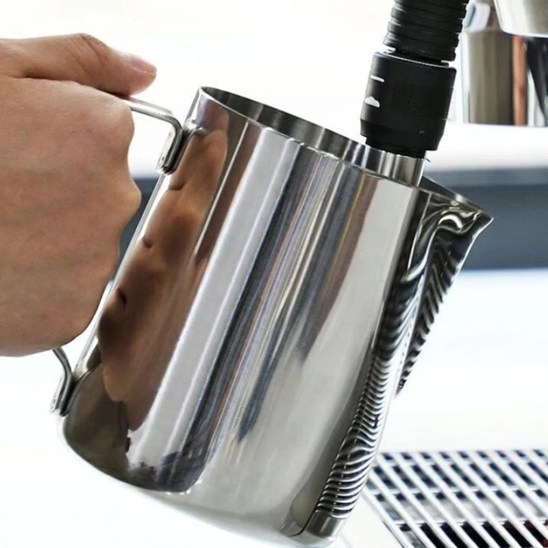 Stainless Steel Milk Frothing Pitcher Espresso Steaming Coffee Barista Latte Frother Cup Cappuccino Milk Jug Cream Froth Pitcher