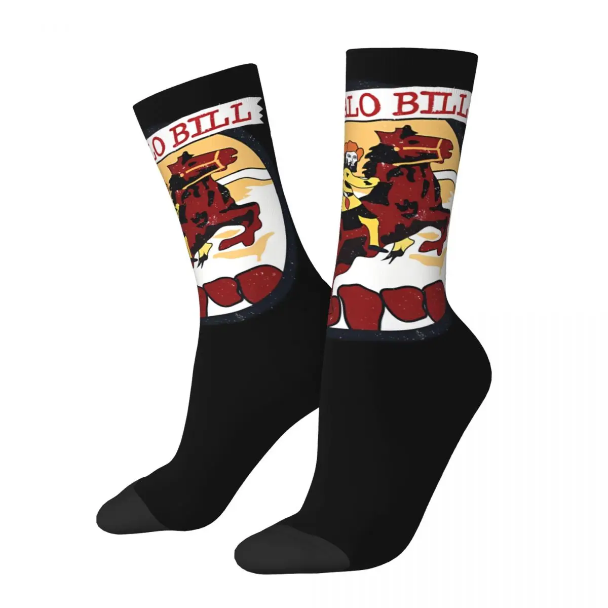 Funny Crazy compression Awesome Sock for Men Hip Hop Harajuku Buffalo Bill Happy Quality Pattern Printed Boys Crew Sock Casual