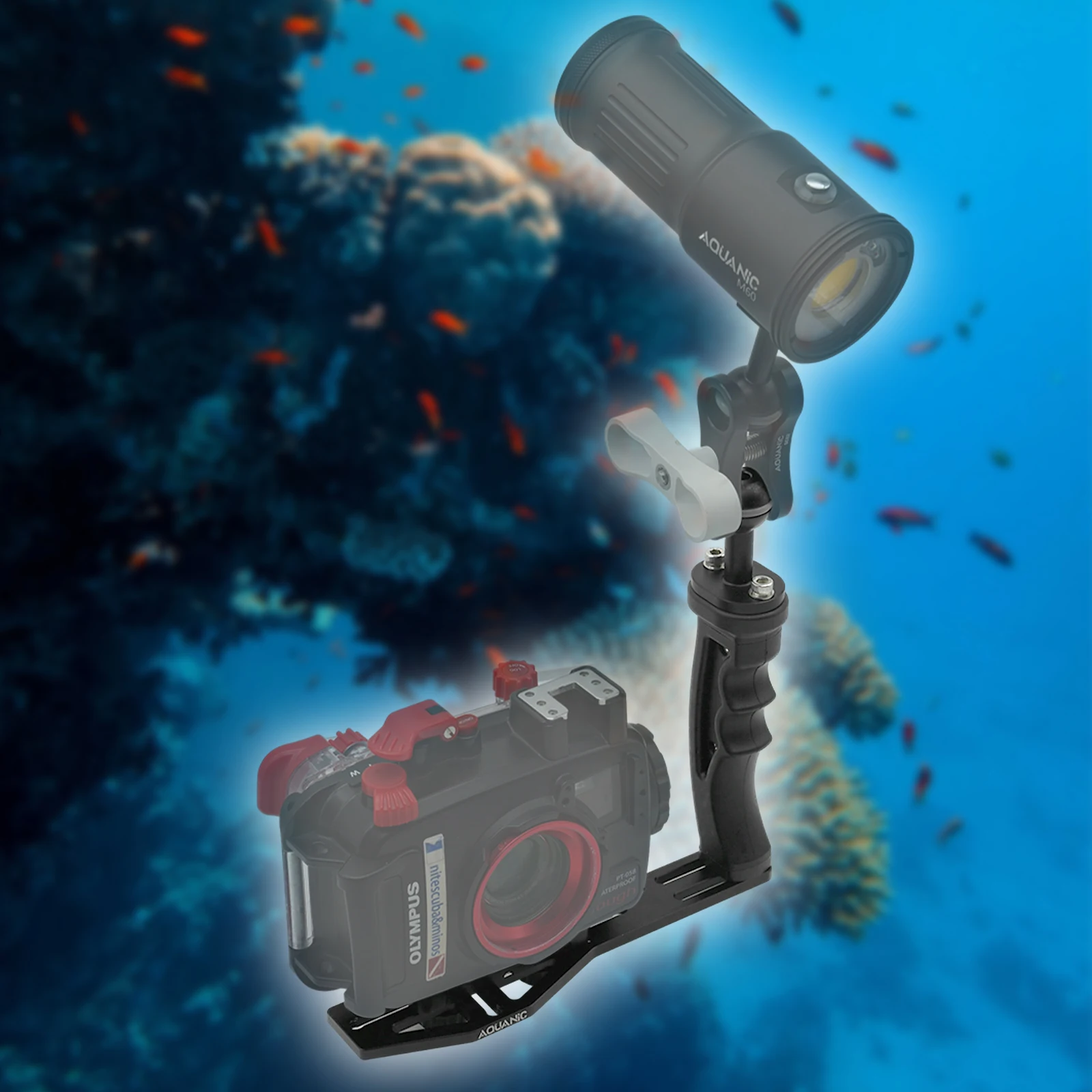 Aquanic AS060 Applicable to Gopro accessories, handheld diving photography stand, DJI sports camera